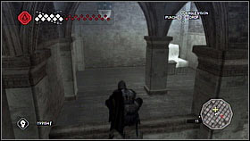 Run down through the corridor and climb on the railing - Forli - Ravaldinos Secret - Dungeons - Assassins Creed II - Game Guide and Walkthrough