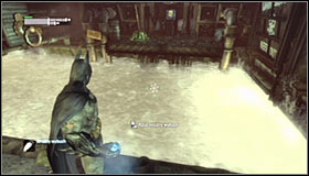 Now head north #1 and jump down onto the lower ledge - Infiltrate the Steel Mill (part 2) - Main story - Batman: Arkham City - Game Guide and Walkthrough