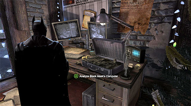 Sionis's computer - Investigate the steel mill - exploring the mill - Main storyline - Batman: Arkham Origins - Game Guide and Walkthrough