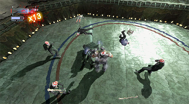 Use the gloves on the enemy in heavy armor - Gain access to the penthouse - West tower - Main storyline - Batman: Arkham Origins - Game Guide and Walkthrough
