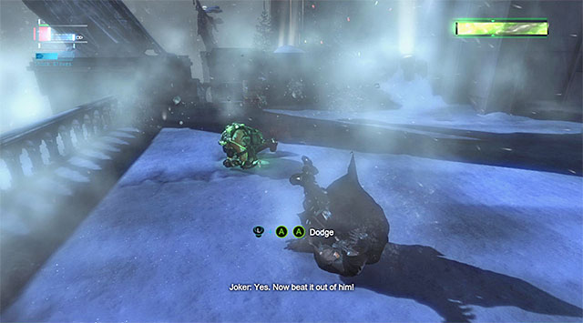 The slam into the ground by the boss - Defeat Bane - Main storyline - Batman: Arkham Origins - Game Guide and Walkthrough