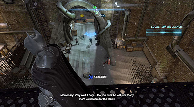 The best solution is to glide towards the enemy with the automatic rifle - Locate the tracker placed on Bane - Main storyline - Batman: Arkham Origins - Game Guide and Walkthrough