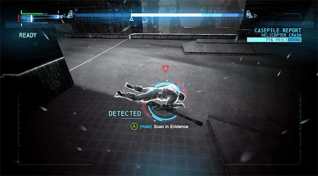 The dead SWAT team member - Case 1224-4: Helicopter Crash - Casefile Reports - Batman: Arkham Origins - Game Guide and Walkthrough