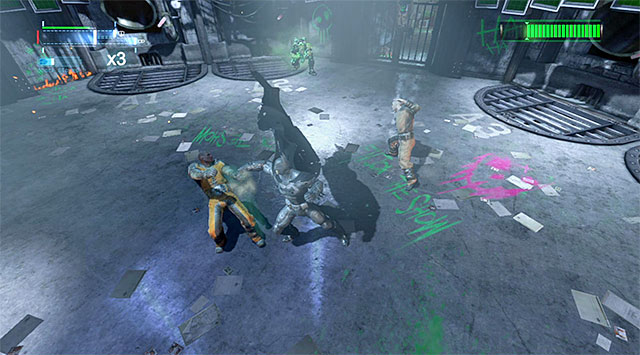 Attack Bane’s henchmen to charge Batman’s gloves faster - Defeat Bane #2 - Main storyline - Batman: Arkham Origins - Game Guide and Walkthrough