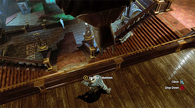 The reverse takedowns are a good method of eliminating the enemies without problems. - Gain access to Penguins office - Theatre - Main storyline - Batman: Arkham Origins - Game Guide and Walkthrough