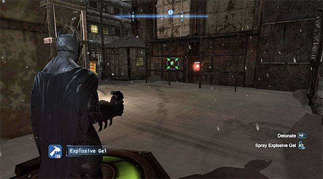 After you have reached the box, spread the explosive gel over the inactive button on the left of the box - The best hidden datapacks - Extortion File 8 (Industrial District) - Enigma Datapacks - Batman: Arkham Origins - Game Guide and Walkthrough