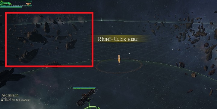 You can see a cluster of asteroids above - Controls; unit deployment - Gameplay basics - Battlefleet Gothic: Armada - Game Guide and Walkthrough