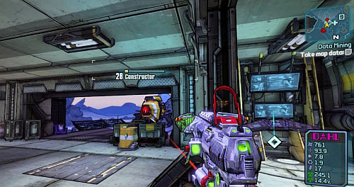 After Using the terminal, you will be attacked by two Constructors - Data Mining - Main missions - Borderlands 2 - Game Guide and Walkthrough