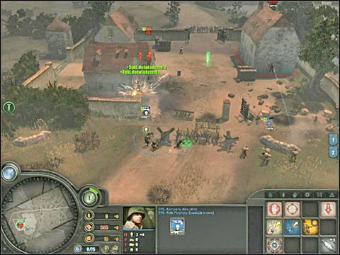 Chase them, moving both teams to the wall surrounding the mansion – hide one team behind the sand bags on the right and the second one behind the entanglements blocking the road - Campaign „Causeway” - Mission 1 „Cauquigny: Assault on Causeway” - part 1 - Campaign „Causeway” - Company of Heroes: Tales of Valor - Game Guide and Walkthrough