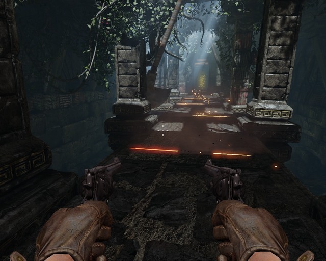 Swinging blades, an old trick. - Mayan Tombs - Walkthrough - Deadfall Adventures - Game Guide and Walkthrough