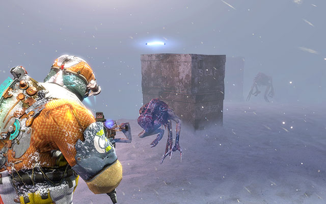 Once outside, you will learn about a new Necromorph type - once you are sufficiently close to one, you will hear music being boosted in a characteristic way - Collect the Probe components - 11: Signal Hunting - Dead Space 3 - Game Guide and Walkthrough