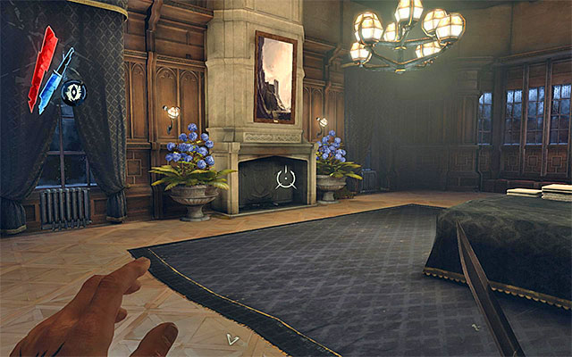 Waverly Boyle’s bedroom is locked by default and you can access it through the attic (this was described further in the text) or by acquiring Waverlys bedroom key from one of the nearby guards - Exploring the Boyle Estate’s first floor - Mission 5 - Lady Boyles Last Party - Dishonored - Game Guide and Walkthrough