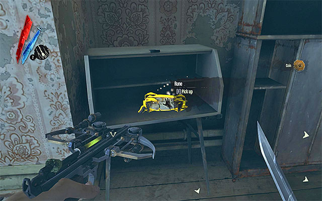 RUNE 4/5 – The rune is in the attic of the Golden Cat club, in one of the rooms - Runes - locations - p. 1 - Collectibles - Dishonored - Game Guide and Walkthrough
