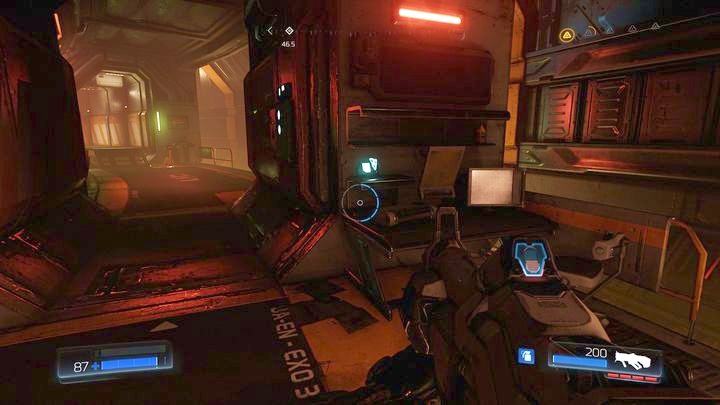 Slightly further from the second guard you will find another log - Argent Energy Tower | Secrets - Secrets - Doom Game Guide & Walkthrough