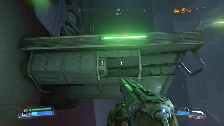 Now use one of the sidewalks to get slightly higher - Argent Energy Tower | Secrets - Secrets - Doom Game Guide & Walkthrough