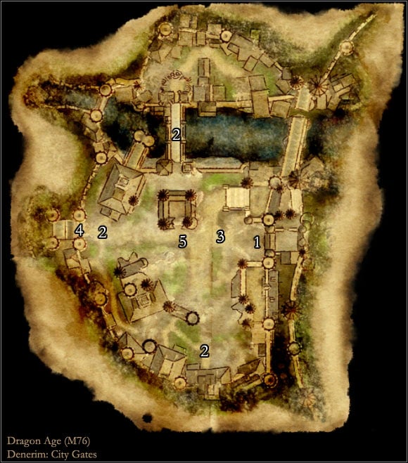 Dragon Age: Origins - Map M76: City Gates - game guide, walkthrough, 
