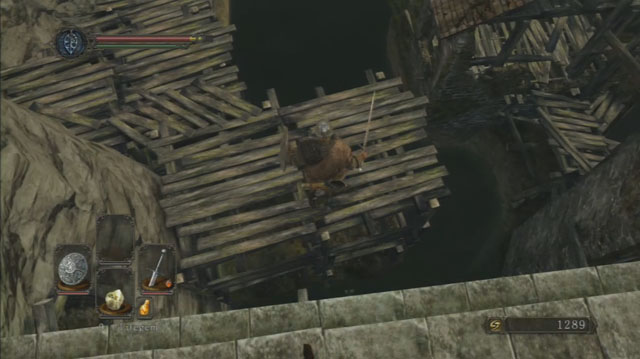 Ir para baixo para a plataforma - Forest of the Giants caídos (II) - Passo a passo - Dark Souls II - Guia de jogo e passo a passo