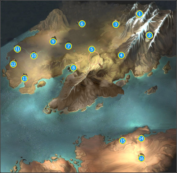 Fable III - World Map - game guide, walkthrough, secrets,