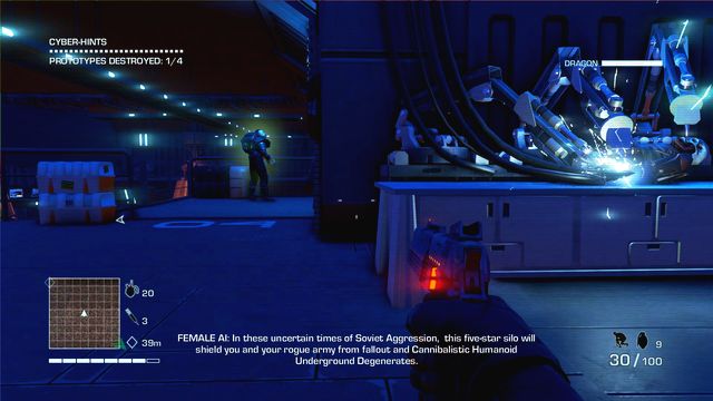 Approach the braincage prototype and destroy it - 4 – What is this shit? - Main missions - Far Cry 3: Blood Dragon - Game Guide and Walkthrough
