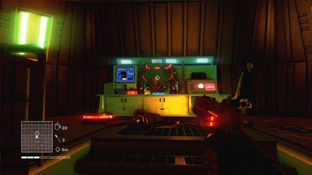 Get to the lower room and locate the fourth, last prototype - 4 – What is this shit? - Main missions - Far Cry 3: Blood Dragon - Game Guide and Walkthrough