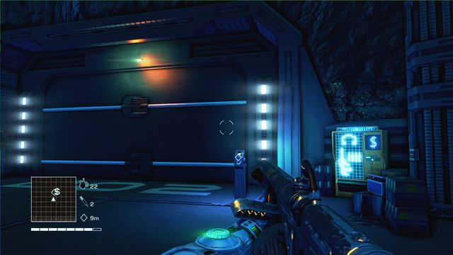 Head to the marked door and open it with a nearby switch - 4 – What is this shit? - Main missions - Far Cry 3: Blood Dragon - Game Guide and Walkthrough