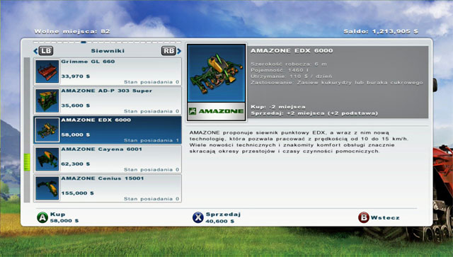 Buying a sugar beets planter. - Growing sugar beets - Agriculture - Farming Simulator 2013 - Game Guide and Walkthrough