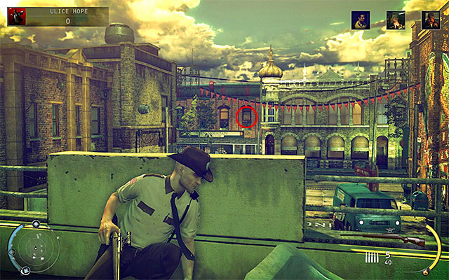 After obtaining a sniper rifle go to a balcony of the car garage - 9: Shaving Lenny - p. 2 - Challenges - Hitman: Absolution - Game Guide and Walkthrough