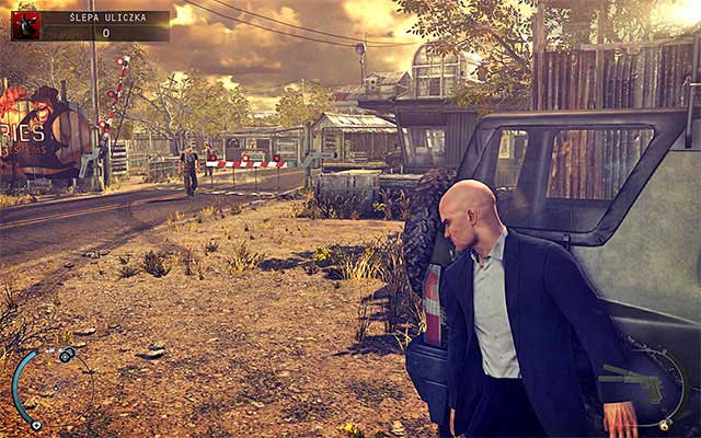 You start the mission at the entrance to the Dexter Industries complex and this is the only place where you do not have to sneak - Dead End Disabling primary and backup security systems - 11: Dexter Industries - Hitman: Absolution - Game Guide and Walkthrough