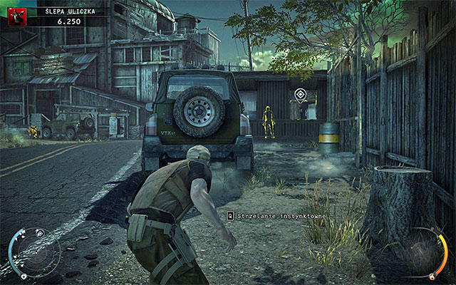Your current target is a second post shown on the above screen, located to the right from sawmill - Dead End Disabling primary and backup security systems - 11: Dexter Industries - Hitman: Absolution - Game Guide and Walkthrough