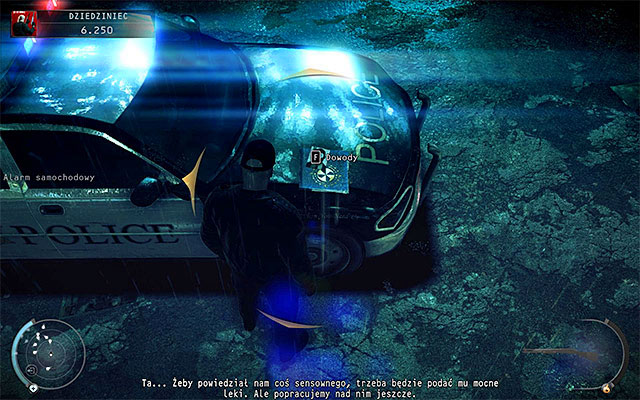 First evidence might be obtained in the Courtyard stage - 5: Hunter and Hunted - p. 1 - Challenges - Hitman: Absolution - Game Guide and Walkthrough