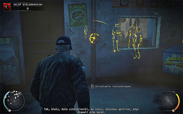 This challenge can be completed in the Convenience Store stage - 5: Hunter and Hunted - p. 1 - Challenges - Hitman: Absolution - Game Guide and Walkthrough