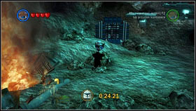 Once you�re down, change to Jango Fett or Cad Bane and fly over the pit on the left (before the fire) [1] - Bounty Hunter Missions - p. 1 - Other - LEGO Star Wars III: The Clone Wars - Game Guide and Walkthrough