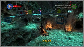 As the level begins, build a crane from the bricks in front of you [1], and go down the line [2] - Bounty Hunter Missions - p. 1 - Other - LEGO Star Wars III: The Clone Wars - Game Guide and Walkthrough