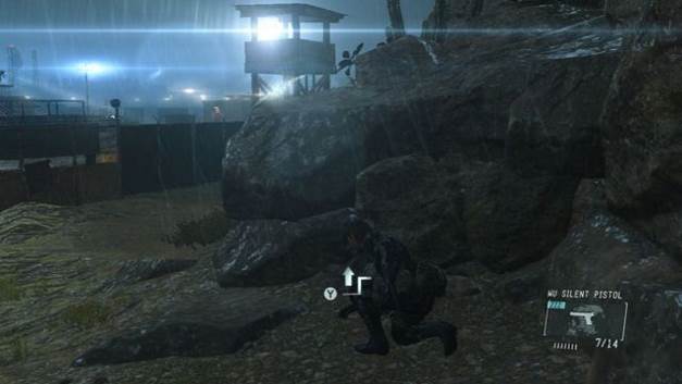Uma rocha ao lado da torre - Extraindo Chico - Passo a passo - Metal Gear Solid V: Zeros terra - Guia do Jogo e Passo a passo
