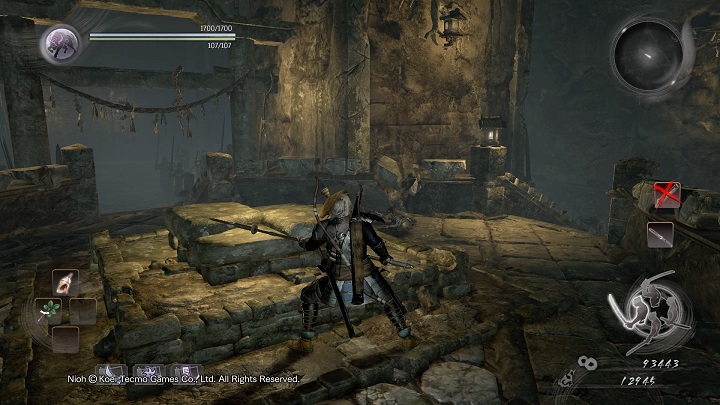 The road leads to the chamber that can be seen on the picture above - The Spirit Stone Slumbers | Main missions - Main missions - NiOh Game Guide