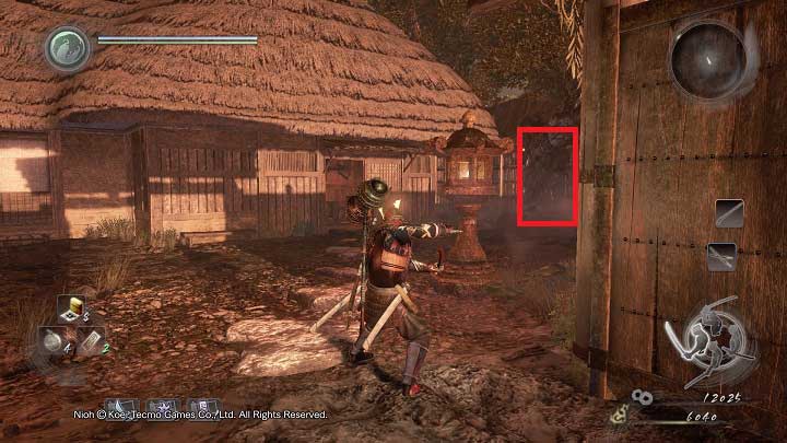 The residence surroundings are not too well-guarded, which is why you can easily collect all of the items around - Death to Bandits | Side missions - Side missions - NiOh Game Guide