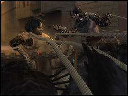 You are entering the town for the third time - The King�s Road - Walkthrough - Prince of Persia: The Two Thrones - Game Guide and Walkthrough