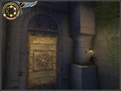 Go to the backyards end after the fight, enter the semicircular balcony - The Hanging Gardens - Walkthrough - Prince of Persia: The Two Thrones - Game Guide and Walkthrough