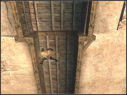 Stand with face to any wall - The Middle Tower - Walkthrough - Prince of Persia: The Two Thrones - Game Guide and Walkthrough
