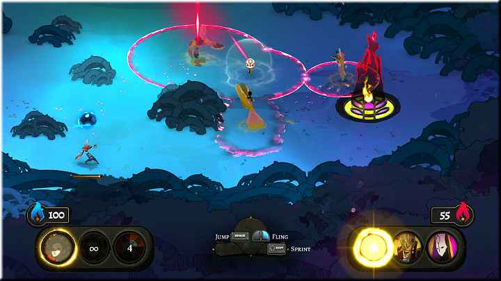 In the woods you will encounter the team led by Manley - The Rites 1-8 | Walkthrough - Walkthrough - Pyre Game Guide