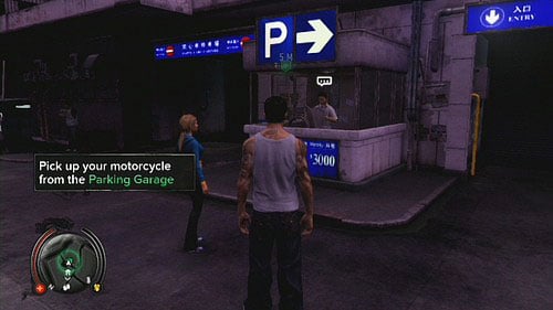 Go to the Parking Garage and pick up your motorcycle - Amanda - Walkthrough - Sleeping Dogs - Game Guide and Walkthrough