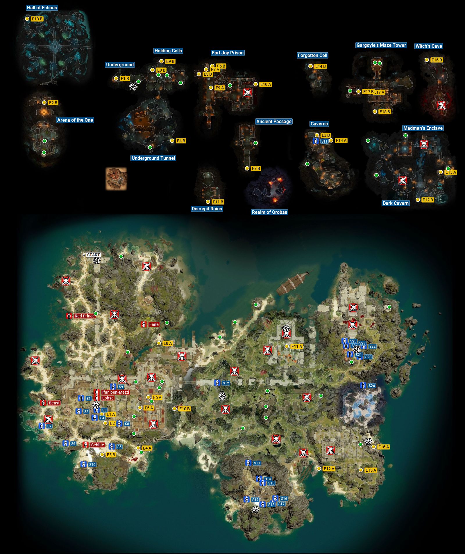 Fort Joy Map - Secrets and treasure | Map and secrets - Divinity