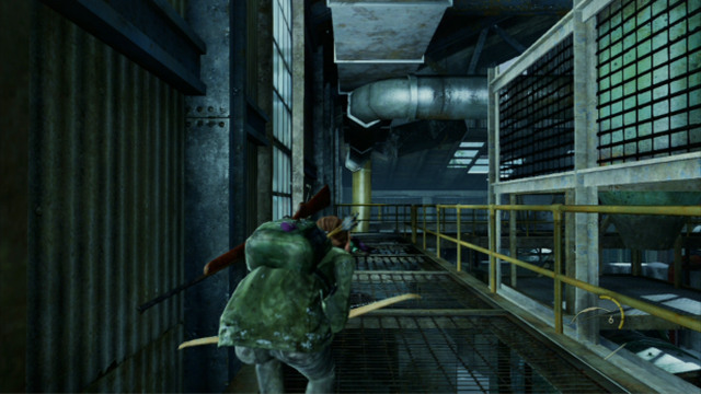 While trying to find a ladder for David, you will bump into a clicker - Lakeside Resort - Artifacts and pendants - The Last of Us - Game Guide and Walkthrough