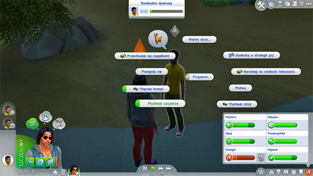 The sims 4 comedy skill