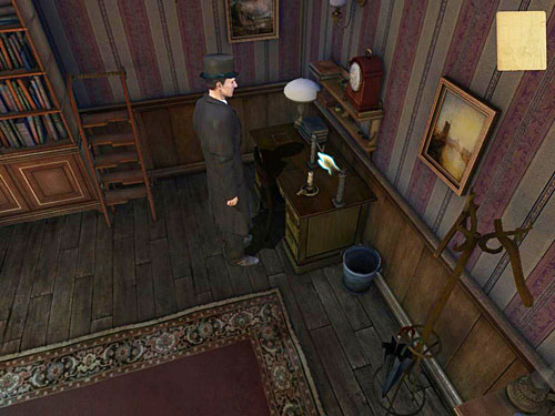 After completing the paper, use a clothes pegs at weird thing on a desk and hand a blank paper on it - Search a Henrys Room - Robbery in Kensington Gardens - The Testament of Sherlock Holmes - Game Guide and Walkthrough