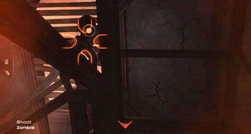 After a short while, Lee's leg will break the plank and it will get caught between the steps - Chapter 6: For Whom The Bell Tolls - Episode IV: Around Every Corner - The Walking Dead - Game Guide and Walkthrough