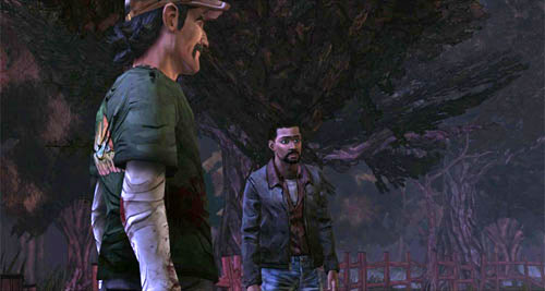 Then Kenny will walk up to you - Chapter 7: You Fight Like A Dairy Farmer - Episode II: Starved for Help - The Walking Dead - Game Guide and Walkthrough