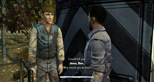 Go to the wagon (Open: Boxcar Door - Chapter 5: Handle It - Speaking with Clementine - Episode III: Long Road Ahead - The Walking Dead - Game Guide and Walkthrough