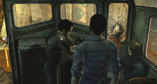 Then climb up the Ladder to the get to the train cabin - Chapter 6: Unexpected Delay - Episode III: Long Road Ahead - The Walking Dead - Game Guide and Walkthrough