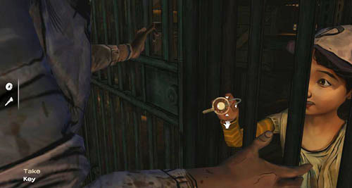 (4) Quickly take the Key from Clementine - Chapter 6: Unexpected Delay - Episode III: Long Road Ahead - The Walking Dead - Game Guide and Walkthrough